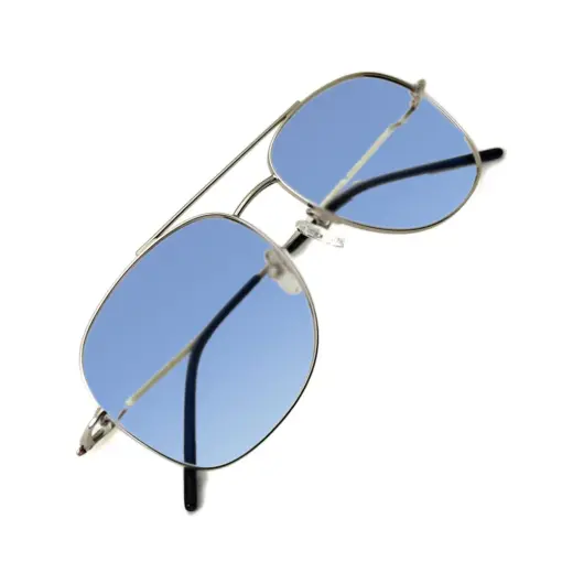 Blue Aviator Turban Sunglasses at chashma