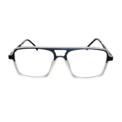 Blue White Comfortable Eyeglasses at chashmah