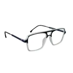 Blue White Comfortable Eyeglasses at chashmah