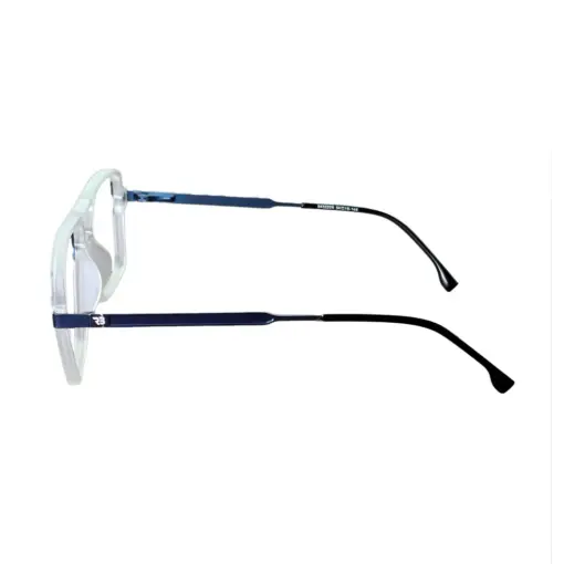 Blue White Comfortable Eyeglasses at chashmah