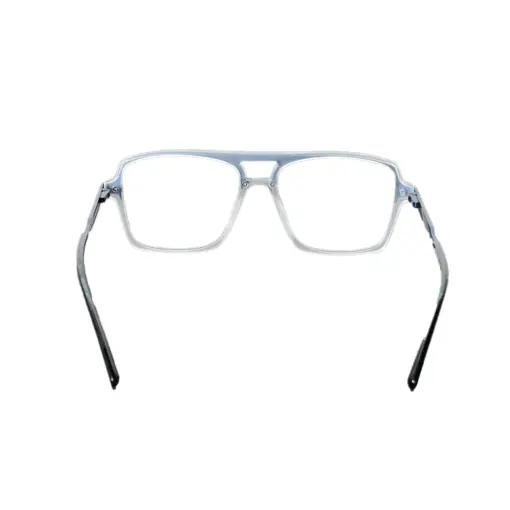 Blue White Comfortable Eyeglasses at chashmah