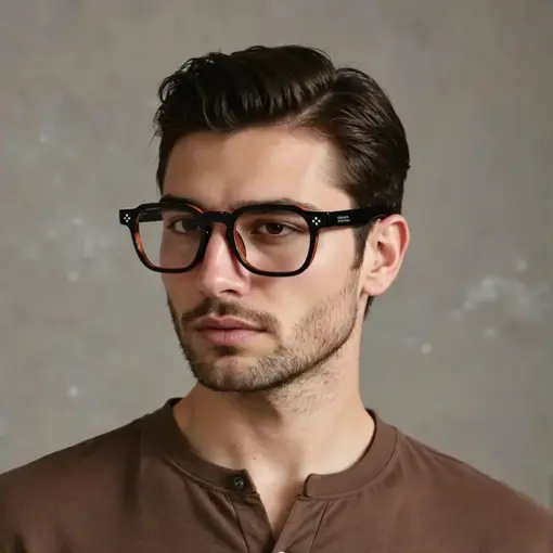 Bold Black Fashion Eyeglasses