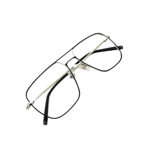 Buy Silver Black Modern Turban Eyeglasses Online