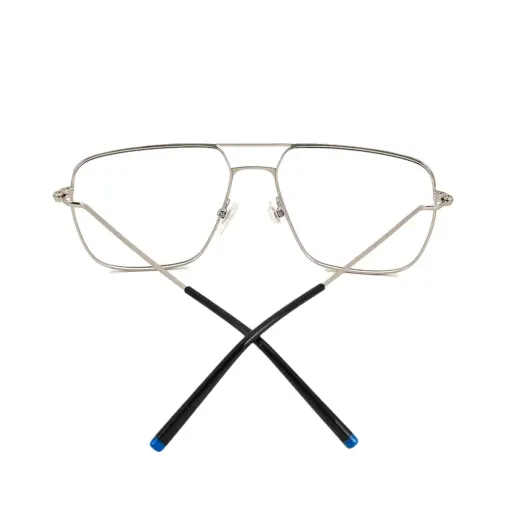Buy Silver Blue Modern Turban Eyeglasses Online