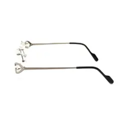 Silver Rimless Eyeglasses At chashma