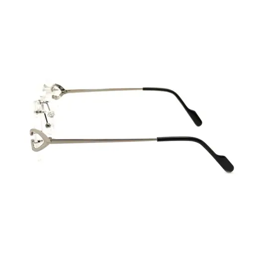 Silver Rimless Eyeglasses At chashma