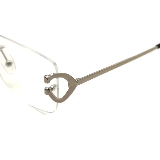 Silver Rimless Eyeglasses At chashma