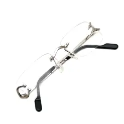 Silver Rimless Eyeglasses At chashma