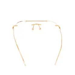 Golden Rimless Turban Aviator Eyeglasses at chashma