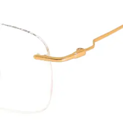 golden Rimless Turban Aviator Eyeglasses at chashma