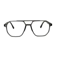 Grey Aviator Clip-on Eyeglasses
