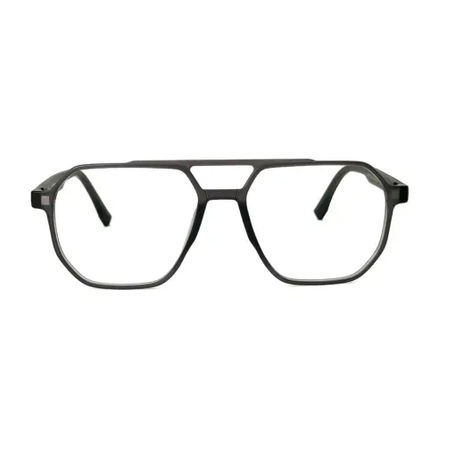 Grey Aviator Clip-on Eyeglasses