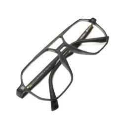 Grey Aviator Clip-on Eyeglasses