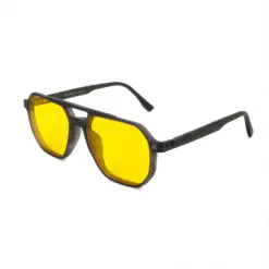 Grey Aviator Clip-on Eyeglasses