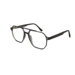 Grey Aviator Clip-on Eyeglasses