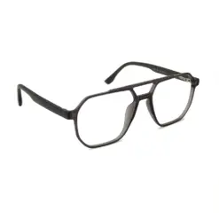 Grey Aviator Clip-on Eyeglasses