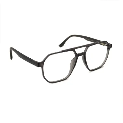Grey Aviator Clip-on Eyeglasses