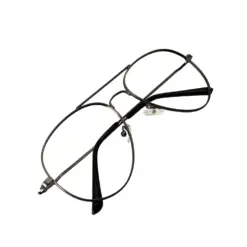 Matte Gun Metal Aviator Eyeglasses Online at chashma