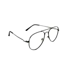 Matte Gun Metal Aviator Eyeglasses Online at chashma