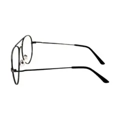 Matte Gun Metal Aviator Eyeglasses Online at chashma