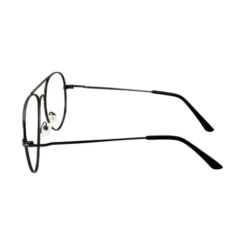 Matte Gun Metal Aviator Eyeglasses Online at chashma