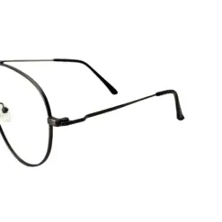 Matte Gun Metal Aviator Eyeglasses Online at chashma