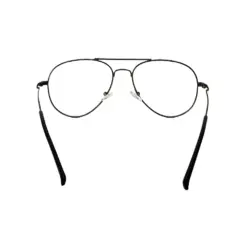 Matte Gun Metal Aviator Eyeglasses Online at chashma
