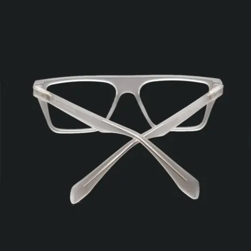 Matte White Fashion Eyeglasses AT chashma