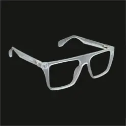 Matte White Fashion Eyeglasses AT chashma