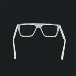 Matte White Fashion Eyeglasses AT chashma