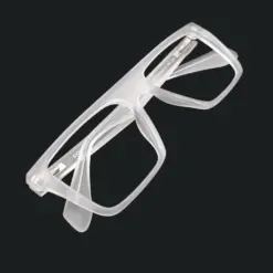 Matte White Fashion Eyeglasses AT chashma
