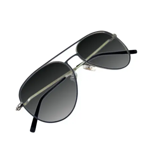 Modern Black Aviator Sunglasses at chashmah