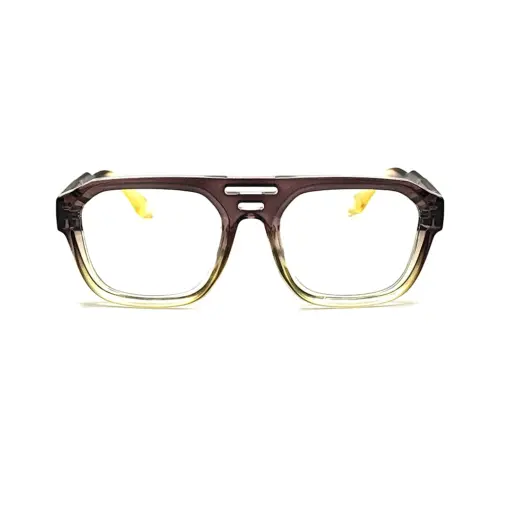 Ocelot Brown Aviator Eyeglasses at chashma