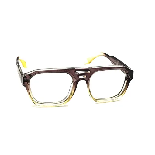 Ocelot Brown Aviator Eyeglasses at chashma