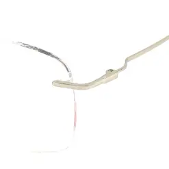 Silver Rimless Turban Aviator Eyeglasses at chashma