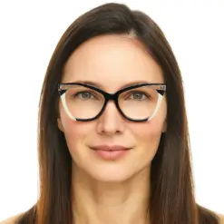 black bold cat-eye eyeglasses -2345 (3)