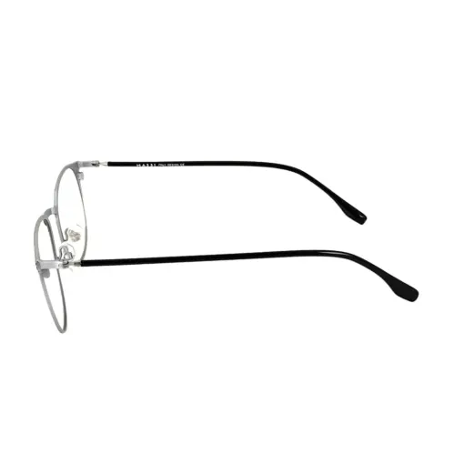 Black silver Round Eyeglasses at chashmah