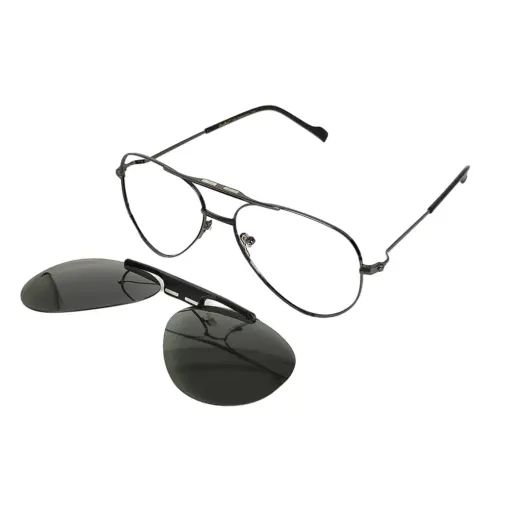 Black Turban Fit Clip-on Eyeglasses at chashmah