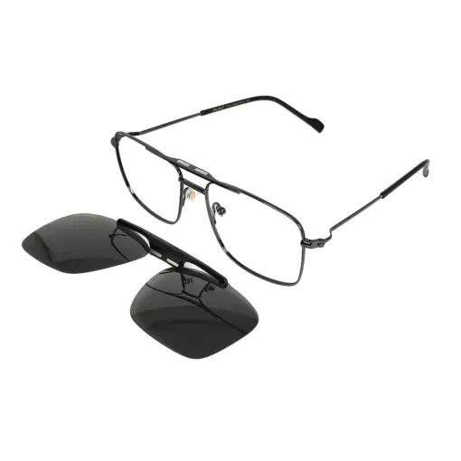 Black Turban Fit Clip-on Eyeglasses at chashmah