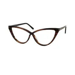 Brown Bold Cat-eye Frame at chashmah