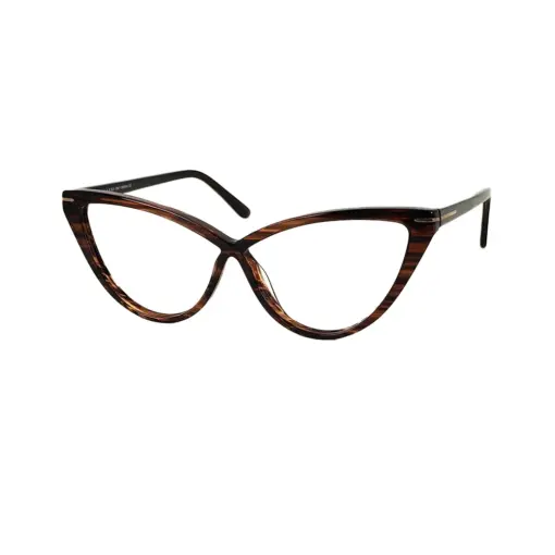 Brown Bold Cat-eye Frame at chashmah