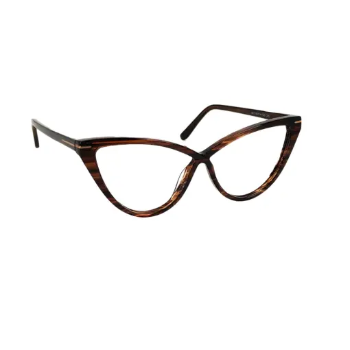 Brown Bold Cat-eye Frame at chashmah