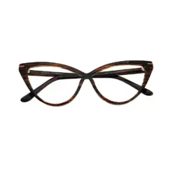 Brown Bold Cat-eye Frame at chashmah
