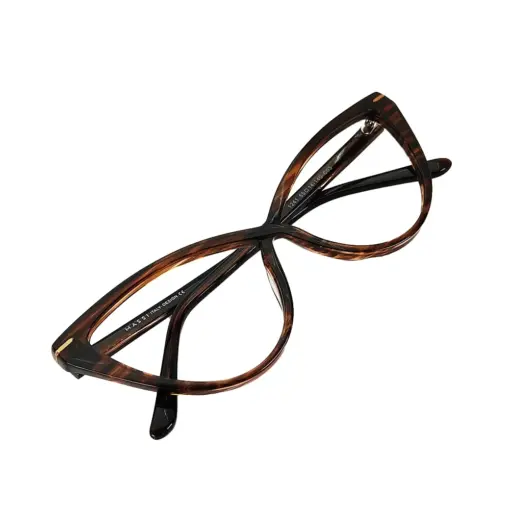 Brown Bold Cat-eye Frame at chashmah