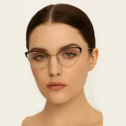 Golden Cat-eye Metal Eyewear