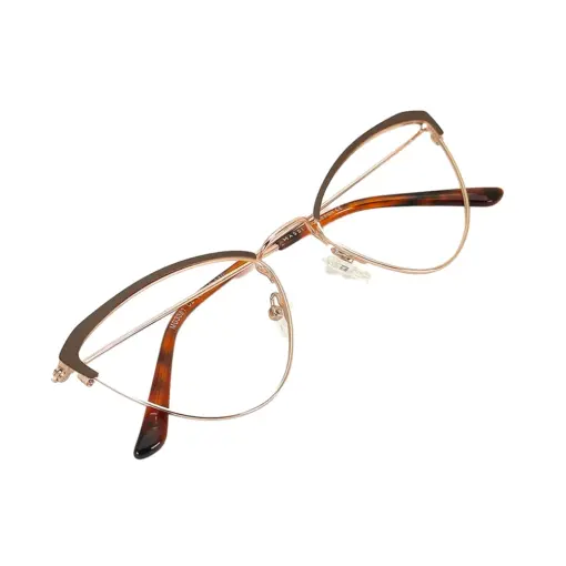 Golden Cat-eye Metal Eyewear online at chashmah