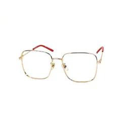 Golden Square Retro Eyeglasses at chashmah