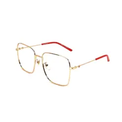 Golden Square Retro Eyeglasses at chashmah