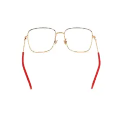 Golden Square Retro Eyeglasses at chashmah