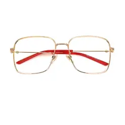 Golden Square Retro Eyeglasses at chashmah